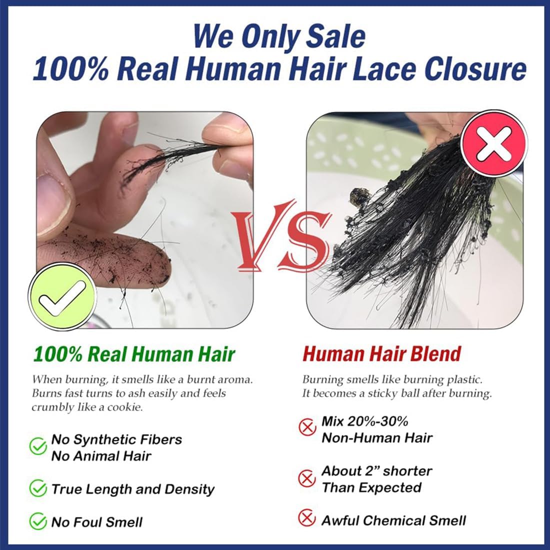 2x6 HD Transparent Skinlike Human Hair Lace Closure Straight 14inch 100% Brazilian 2x6 Closure Virgin Human Hair Kim K Middle Part Closure Closure Straight Natural Black Glueless Pre Plucked Bleached