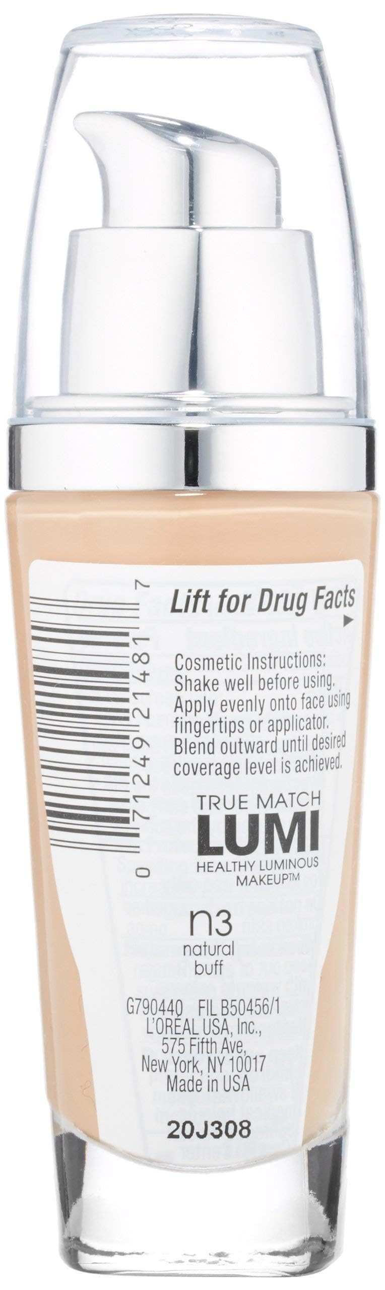 L'Oreal Paris True Match Lumi Healthy Luminous Makeup, Neutral, 1 fl; oz.