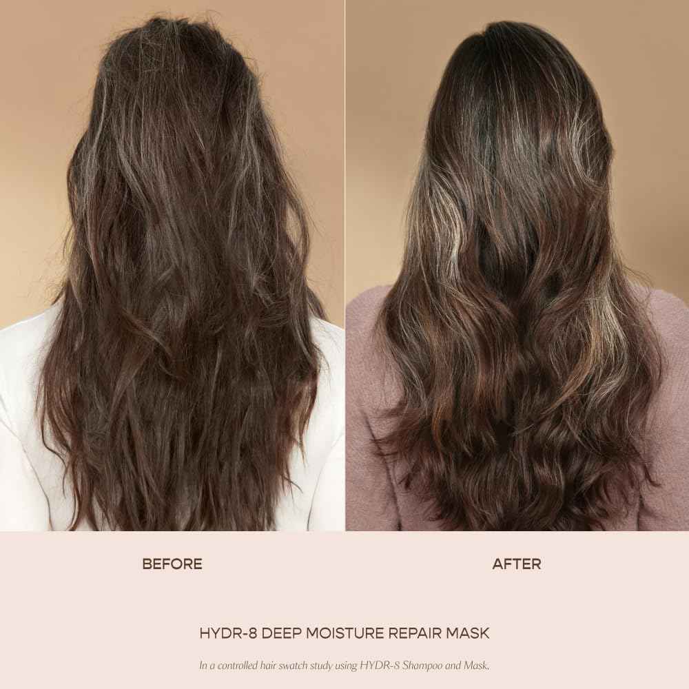 VEGAMOUR HYDR-8 Deep Moisture Repair Mask, Deep Conditioner Hair Mask Formulated Without Sulfates for Dry, Damaged, Frizzy Hair, Floral & Vanilla Scent, 5 fl. oz.