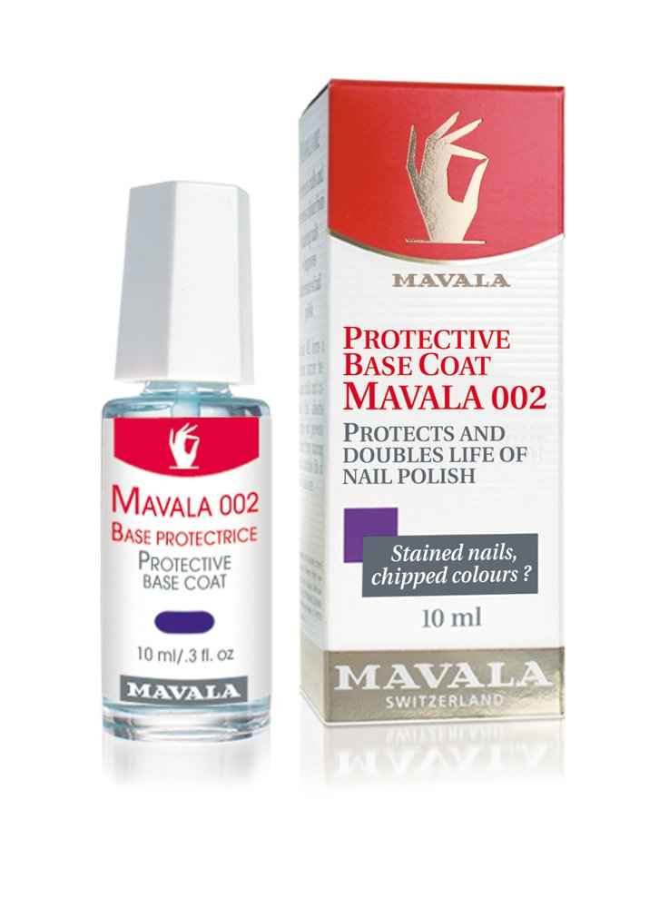 MAVALA 002 Double Nail Base Coat, Quick Dry Protects Nail Polish for Long Lasting Manicure and Pedicure, Nail Primer to Prevent Chipping (0.3 Ounce)
