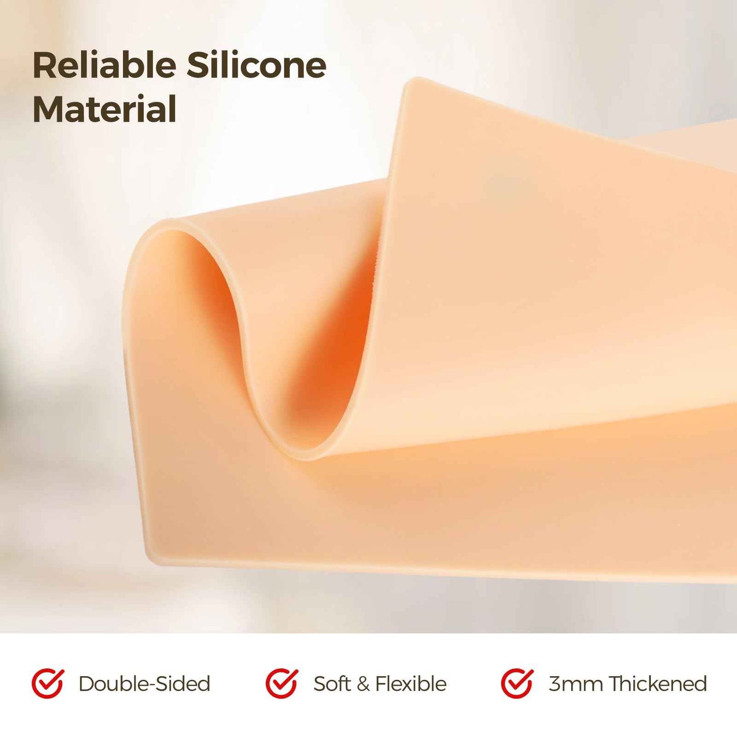 10 Pcs Practice Skins, 3mm Thick 12"x8" Double-Sided Fake Skin Pads for Tattoo, Microblading - Silicone Practice Pads for Enthusiasts, Beginners, Artists