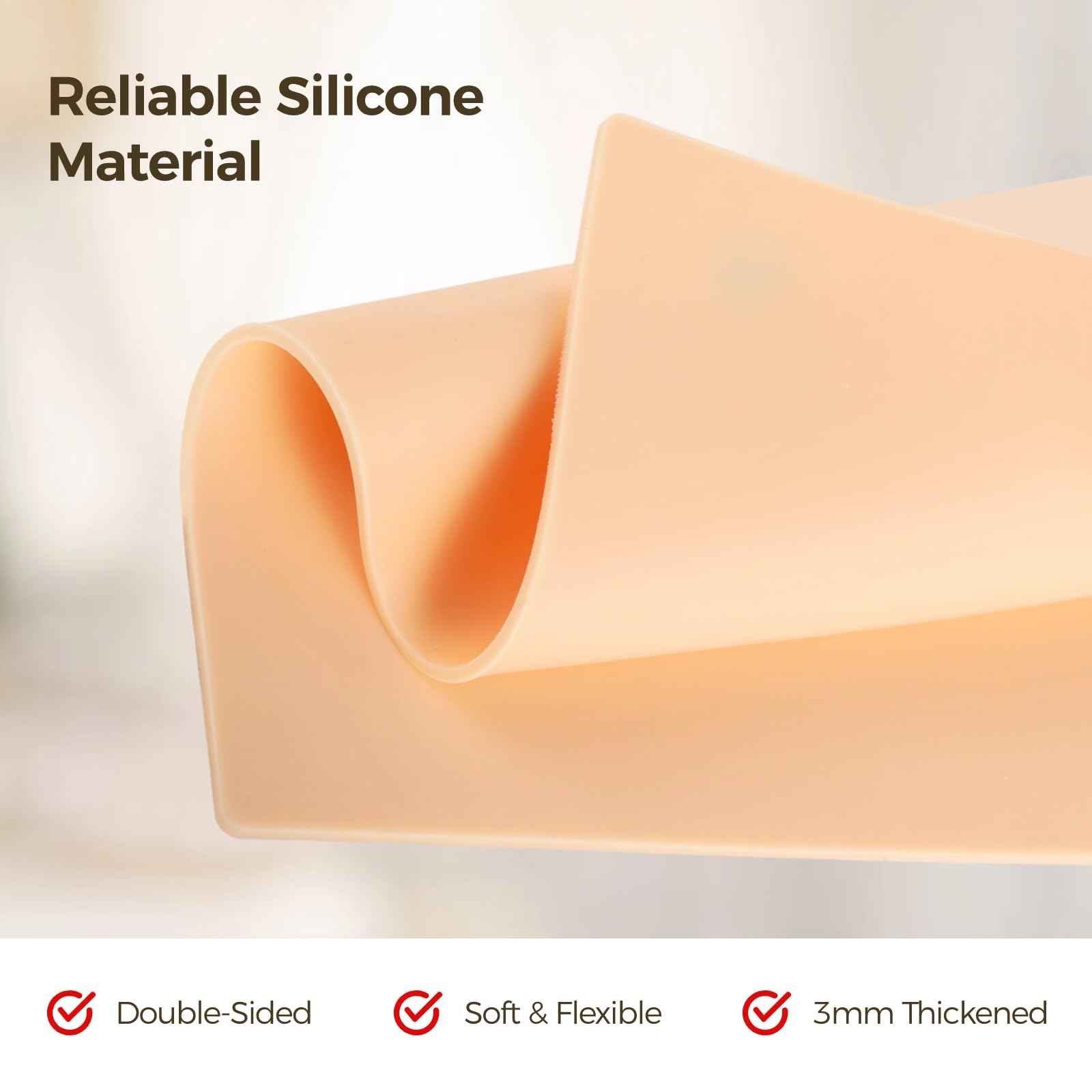 10 Pcs Practice Skins, 3mm Thick 12"x8" Double-Sided Fake Skin Pads for Tattoo, Microblading - Silicone Practice Pads for Enthusiasts, Beginners, Artists