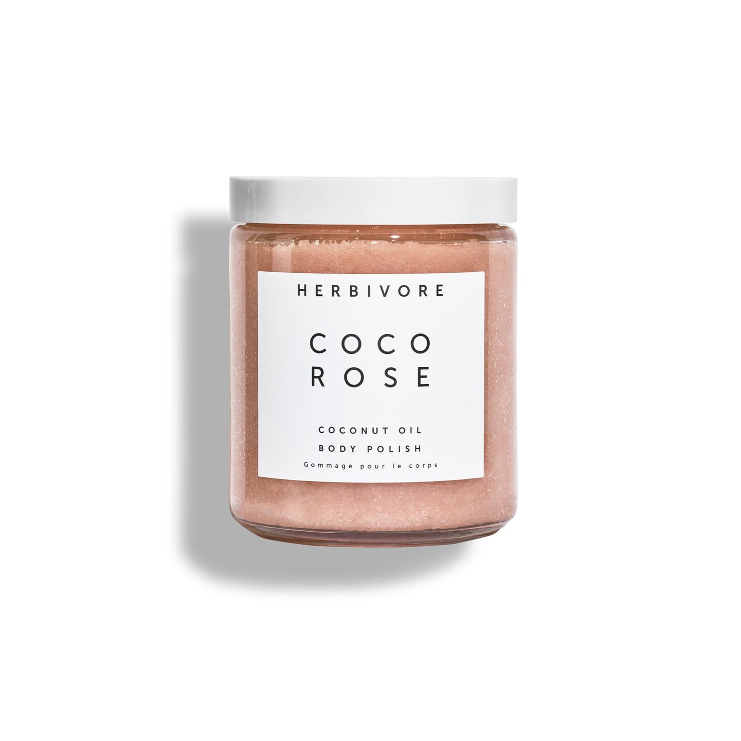 HERBIVORE Coco Rose Coconut Oil Body Polish | Exfoliating Body Scrub with Shea Butter | Smooths & Softens Skin, Plant-Based, Vegan, for All Skin Types, 237 mL / 8 oz