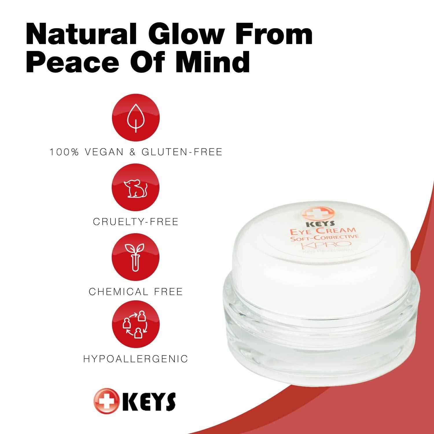 Keys Care KPRO Illuminating Tinted Eye Cream with OptiFX Adaptive Color Technology | Moisturize, Smooth, and Fill Undereye | 100% All-Natural & Hypoallergenic (0.5 oz)