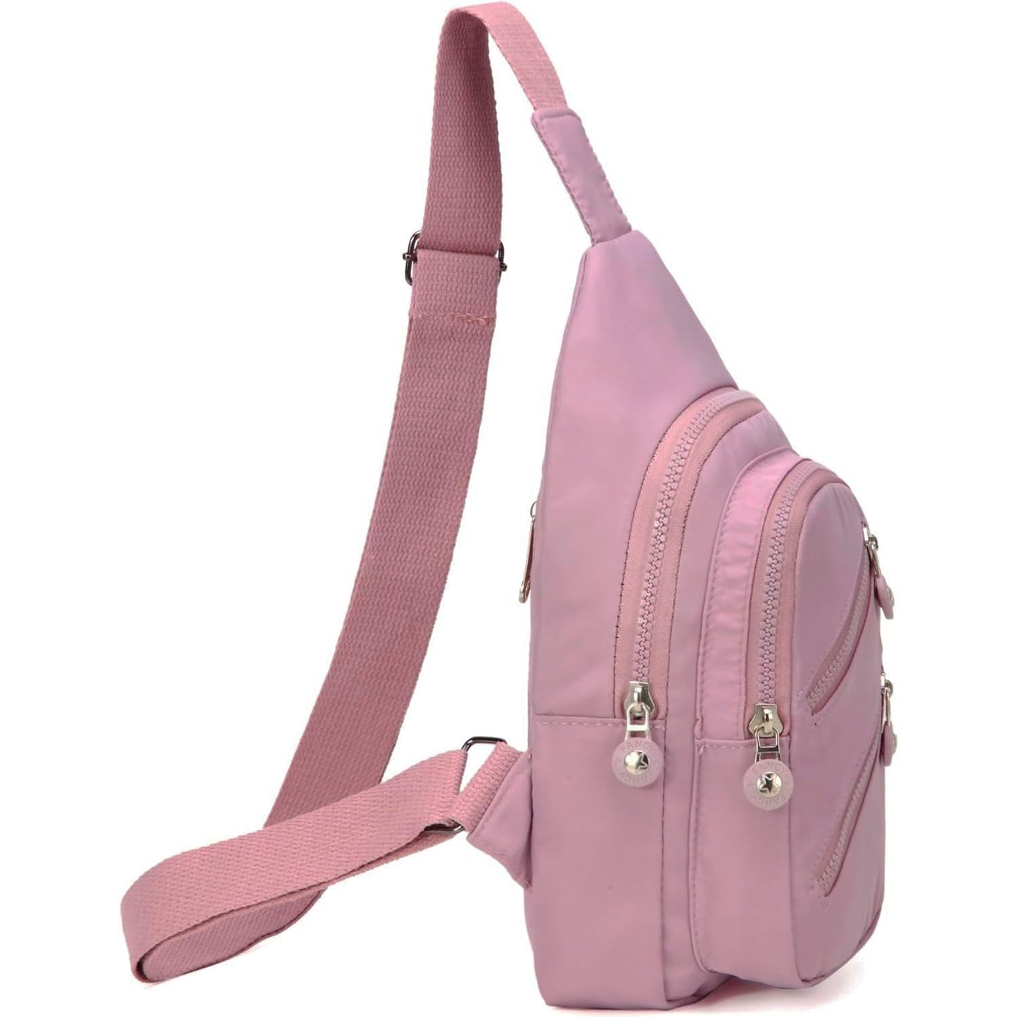 Crossbody Small Sling Backpack Sling Bag for Women, Chest Bag Daypack Fanny Packs Cross Body Bag for Hiking Traveling Outdoors - Lilac