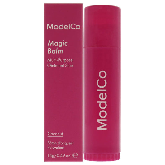 ModelCo Magic Balm - Glides On Effortlessly And Absorbs Instantly - Locks In Hydration For Hours - Multi-Purpose Tool - Lanolin Enriched Formula - Non-Greasy, Non-Sticky Formula - Coconut - 0.49 Oz