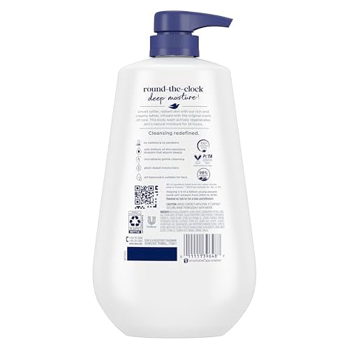 Dove Deep Moisture Body Wash 30.6oz – 24hr Lotion-Soft Skin