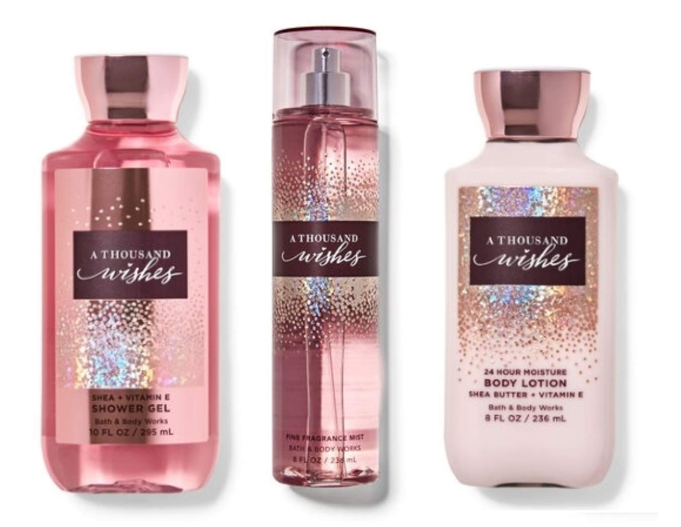 Bath & Body Works Body Care - A Thousand Wishes - Daily Trio Set - Gel Lotion & Mist