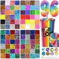 DIYCICO 96,000 Pcs Multicolor Flatback Rhinestones Craft Kit for Jewelry Clothes Shoes Nail Art and Diamond Painting
