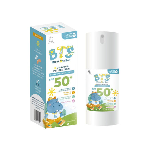 MyLO BTS SPF 50 Sunscreen, Broad-Spectrum UVA UVB Face & Skincare Protection, PA+++, Nourishing Moisturizer For All Baby, Kids & Adult Skin Types, Paraben Free, Water Resistant (Lotion 30ml)