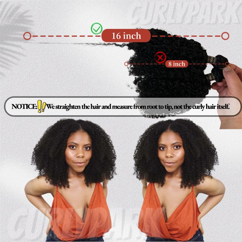 CurlyPark Burmese Deep Wave Crochet Hair Extensions 20 Inch / 240g, 200 Strands Full Head