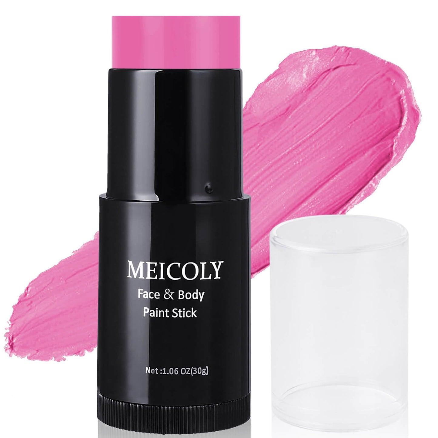 MEICOLY New Pink Halloween Face Paint Stick(1.06 Oz),Cream Blendable Full Body Paint Stick,Sweatproof Waterproof Face Body Paint Makeup Based Stick for Special Effects SFX Cosplay