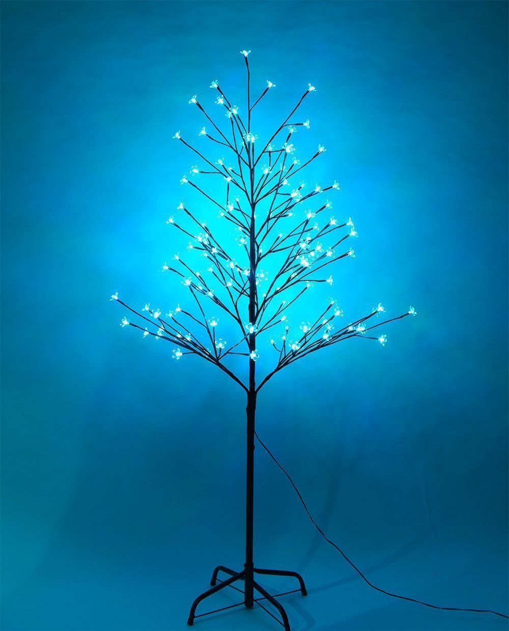 Lightshare Cherry Blossom Lighted Tree 5 Feet, RGB with Remote Control, 16 Color-Changing Modes