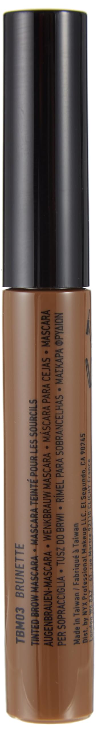 WUNDERBROW Waterproof Brunette Eyebrow Gel and NYX PROFESSIONAL MAKEUP Brunette Tinted Eyebrow Mascara, Brown