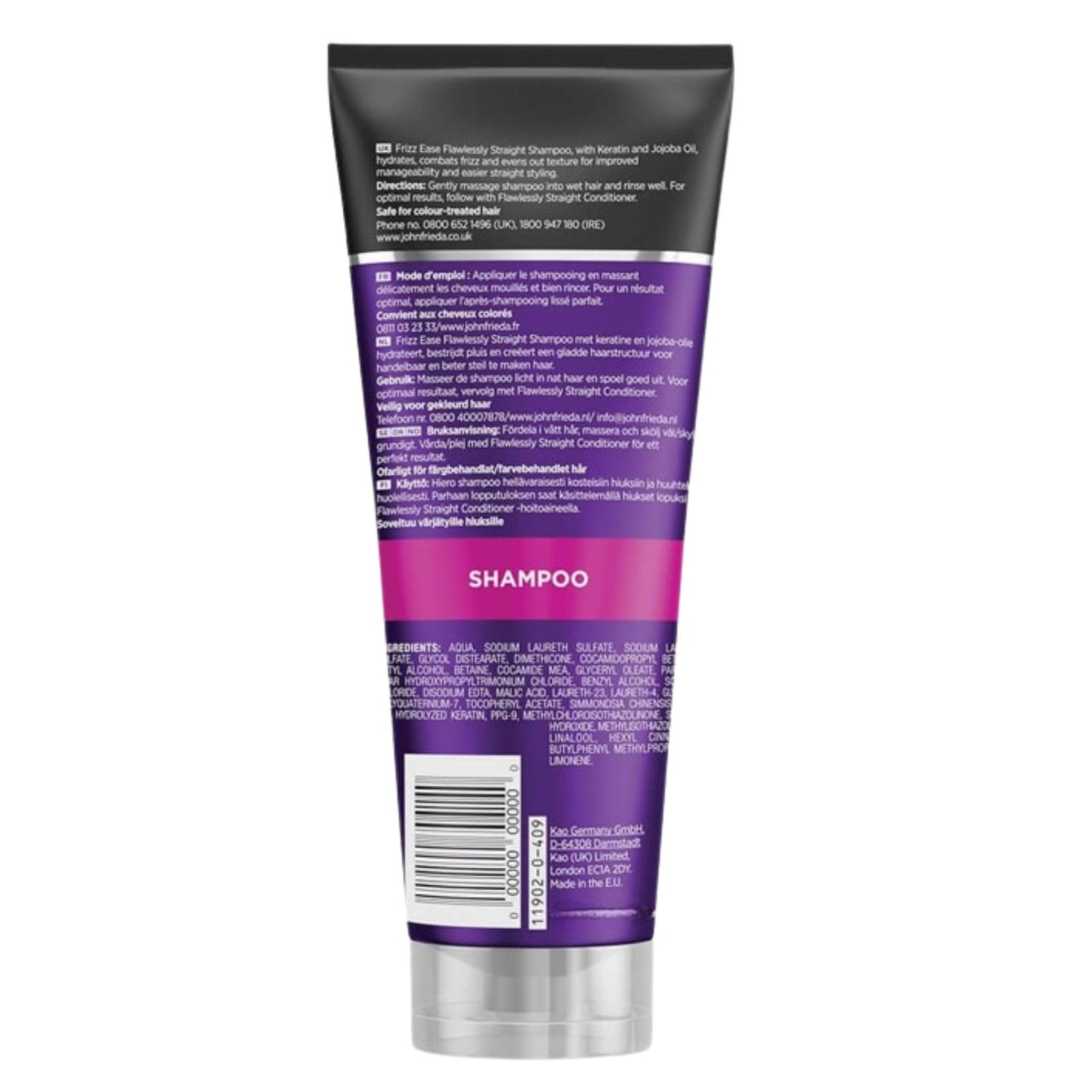 Frizz Ease Flawlessly Straight Shampoo, Keratin Infused Shampoo, for Instantly Easy Straight Styling, 8.45 Ounces