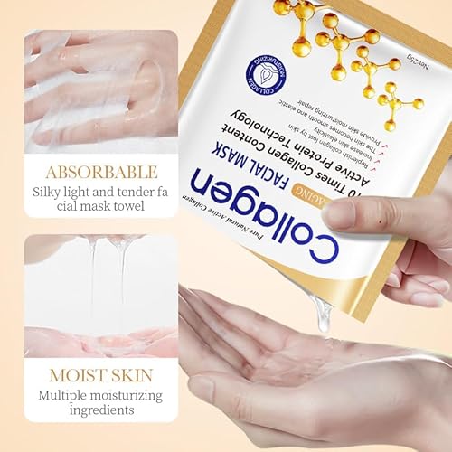 Collagen face wash sets for women, 13 Pcs Skin Care Set , Facial Kit with Facial Cleanser Toner Eye Cream Face Serum Face Cream Face Mask Eye Mask