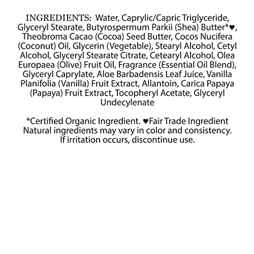 Nubian Heritage Body Lotion Coconut and Papaya For Dry Skin Paraben Free, 13 oz