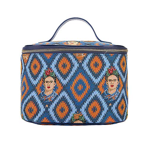 Signare Tapestry Toiletry Bag Makeup Organizer bag for Women with Mexican Folk Art Design