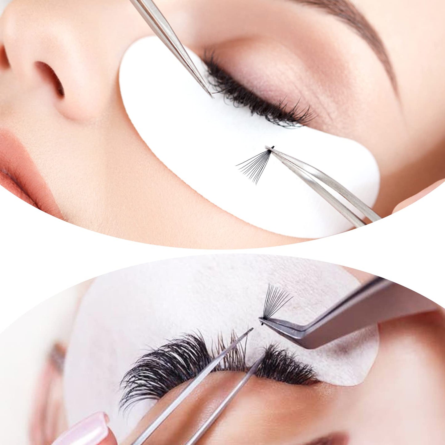 Volume Lash Extensions 10D Premade Fans Eyelash Extensions 500 PCS 0.07mm Thickness 9-16mm Mixed C/D Curl Short Stem Premade Volume Eyelash Extensions Pointed Base Fans by WENDY LASHES (500PCS-10D-0.07-C, 9-16mm Mixed Tray)