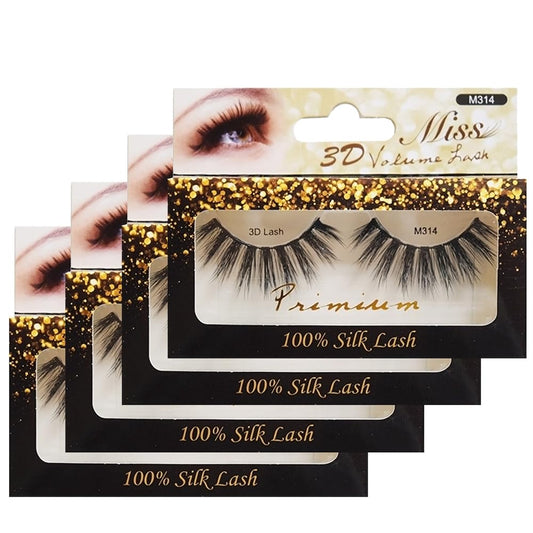 [4 PACKS] Miss Lashes 3D Volume Tapered False Eyelash Extension