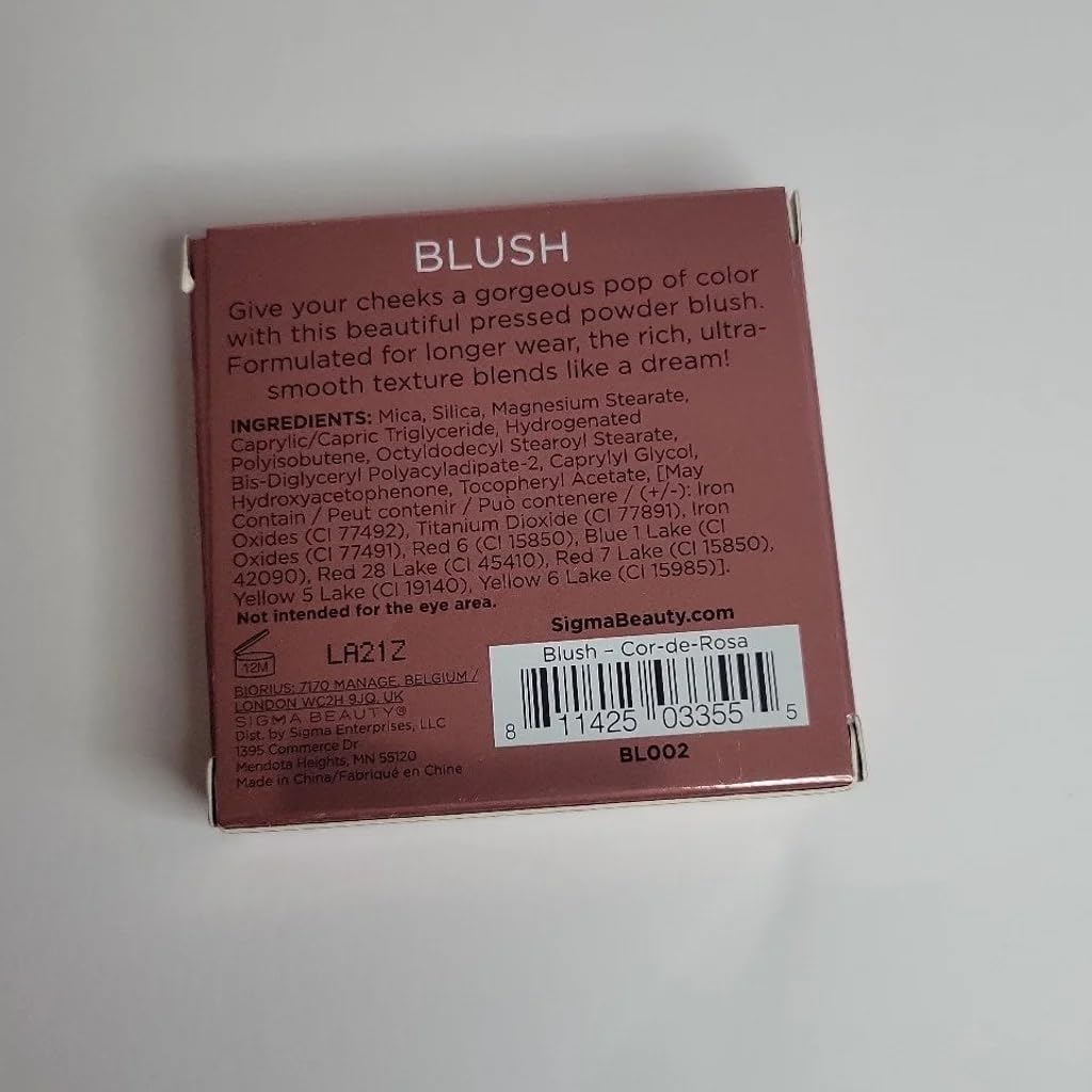 Sigma Beauty Flushed Neutral Matte Blush Palette - Long Lasting Blush Pressed Powder - Gluten Free, Cruelty Free, Vegan Makeup Palette - Cor-de-Rosa