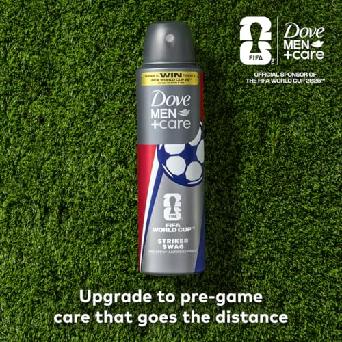 DOVE MEN + CARE Limited Edition FIFA Body Wash & Deodorant Regimen Pack 2 Count Striker Swag for Men for Hydrated Soft Skin & Odor Control