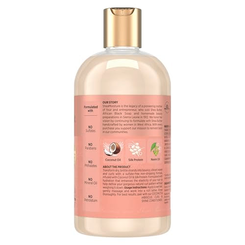 SheaMoisture Coconut & Hibiscus Curl Shampoo 13oz
