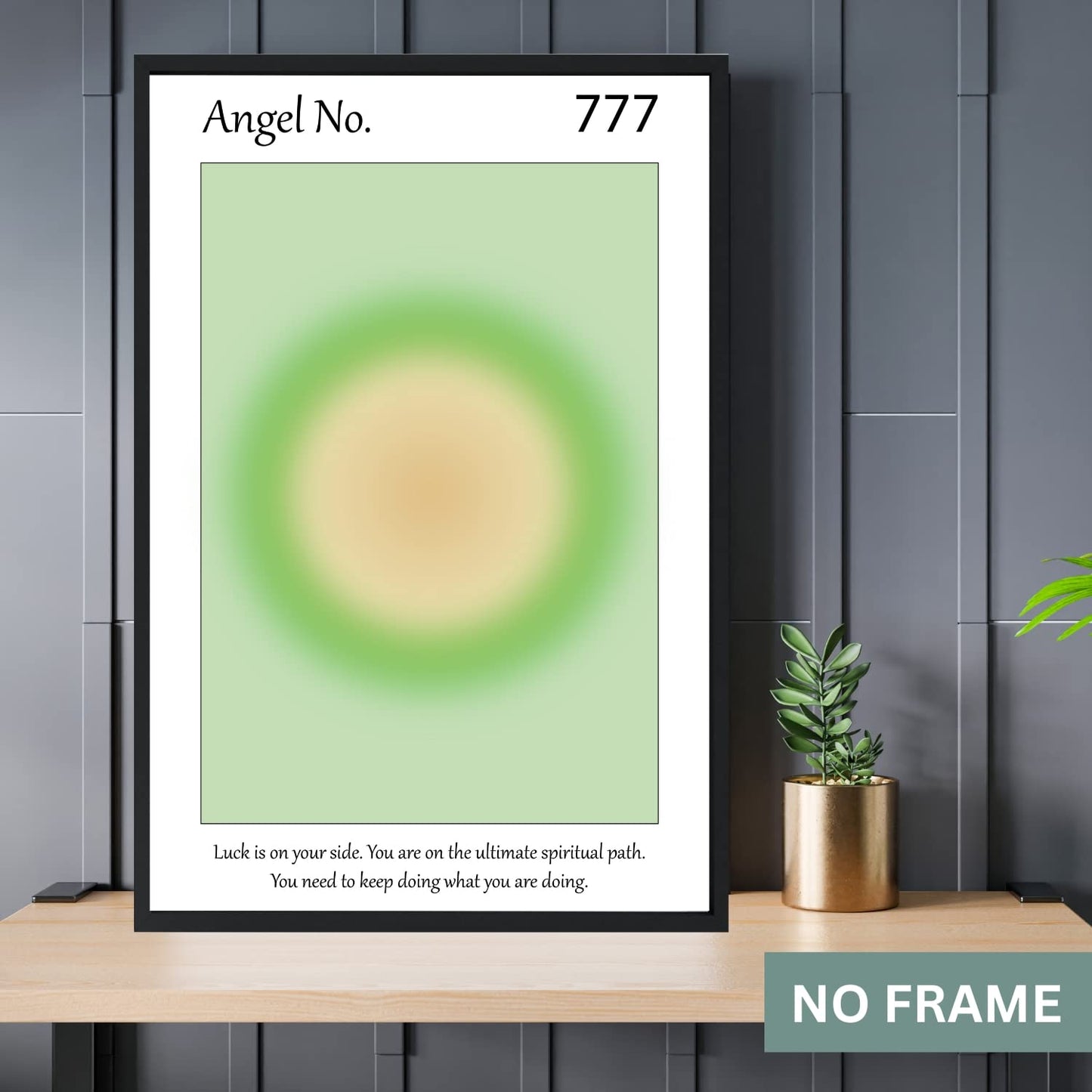 Gradient Aura Angel Numbers Poster Sets for Room Aesthetic Inspirational Quotes Wall Art Paintings Abstract Minimalist Room Wall Decor - 11x17in LAMINATED - No Frame (777, 888, 999 - Angel Numbers)