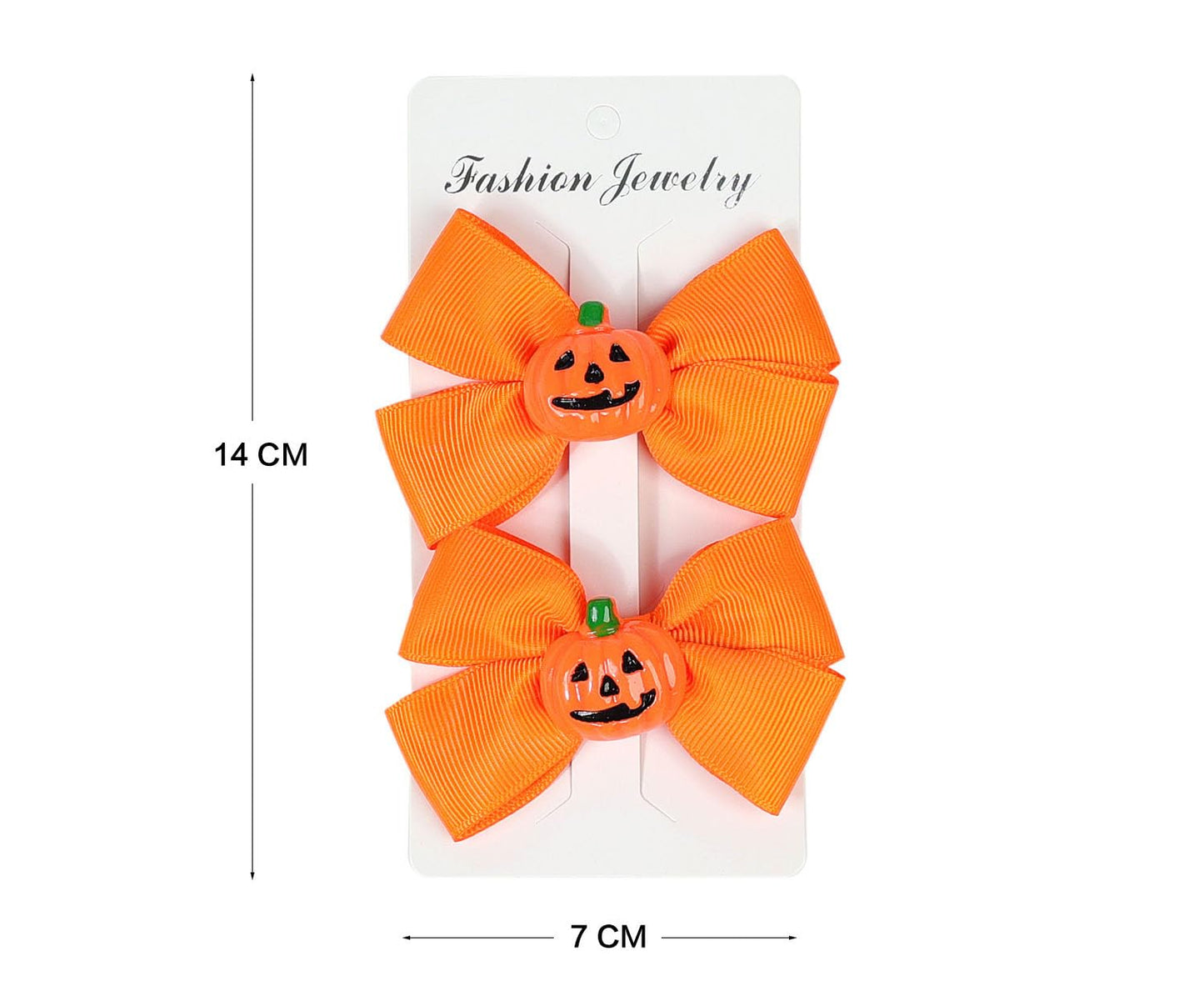 Koolgil Baby Girl's Cute Bowknot Hair Clips Halloween Bat Wing Hair Clips Pumpkin Head Hair Clips (D- Purple White)