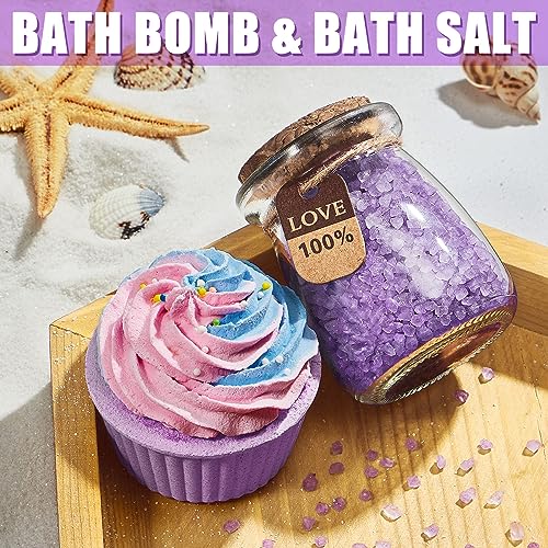 Lavender Spa Birthday Gift Box for Women | 8-Piece Self-Care Set