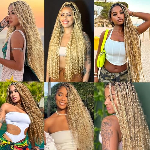 613 Blonde Deep Wave Braiding Hair 28 Inch 100g Bundle