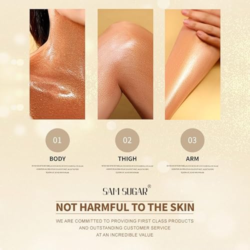 Shimmer Body Oil, Long Lasting Moisturizing Body Glow Oil for Women Face Luminizer Highlighter Makeup 100ml Glitter Shimmer Lotion for Glow Skin (Light Rose Gold)