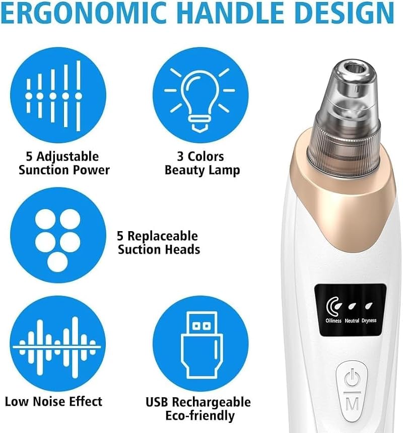 Professional Blackhead Remover Vacuum with 3 Suction Levels