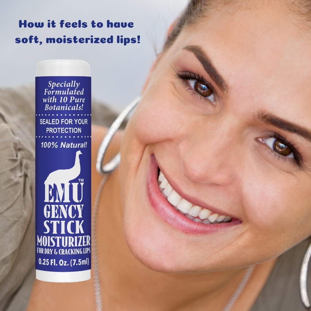 Montana Emu Ranch - EMUgency All Purpose Moisturizing Pocket Stick - 0.25 Ounce - 3 Pack - Helps Relieve Chapped, Cracked, and Split Lips and Skin