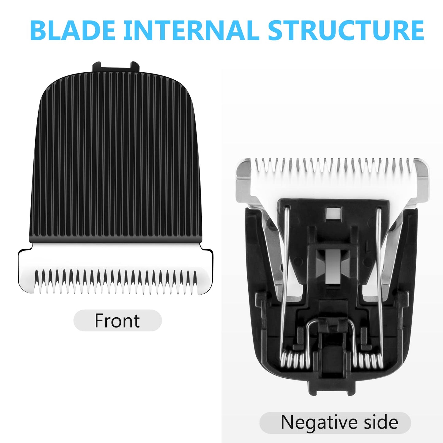 3 Pack Replacement Blade for Manscaped The Lawn Mower Electric Groin Hair Trimmer Blade, Hygienic Snap-In Replacement Clipper Blades Fit for Manscaped Lawn Mower 4.0 3.0 2.0 Replaceable Blade