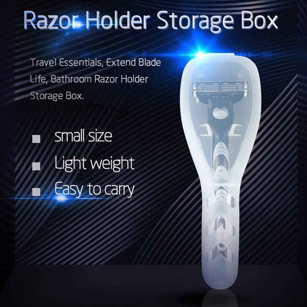 Kryoflare Transparent Portable Travel Razor Case, Transparent Plastic Storage Box, Electric Shaver Protector Container, Portable Organizerv Men's Electric Shaver Accessories