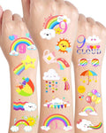 189Pc Cloud 9 Temporary Tattoos for Girls Birthday Party Favors