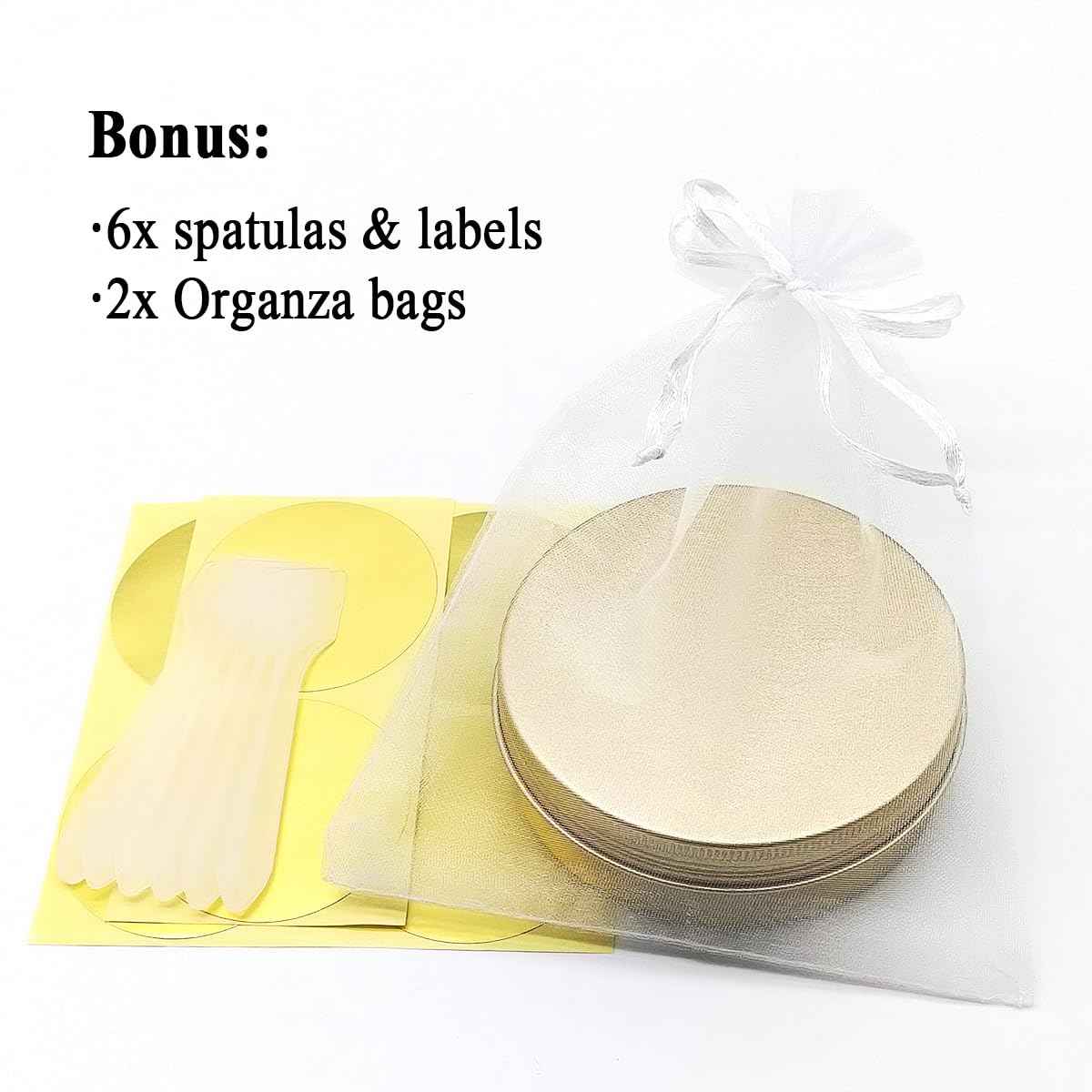 Wopanxye Aluminum Tin Cans, 6pcs 100ml/3oz Metal Round Storage Tin, 100gram Makeup Sample Container, Empty Travel Tins for Candle, Salve, Cosmetics, Face Cream, Lip Gloss Balm, Paints, Tea, Matte-Gold