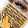QUEWEL 320Pc Lash Clusters Kit - 30D 40D Wispy Extensions 9-16mm