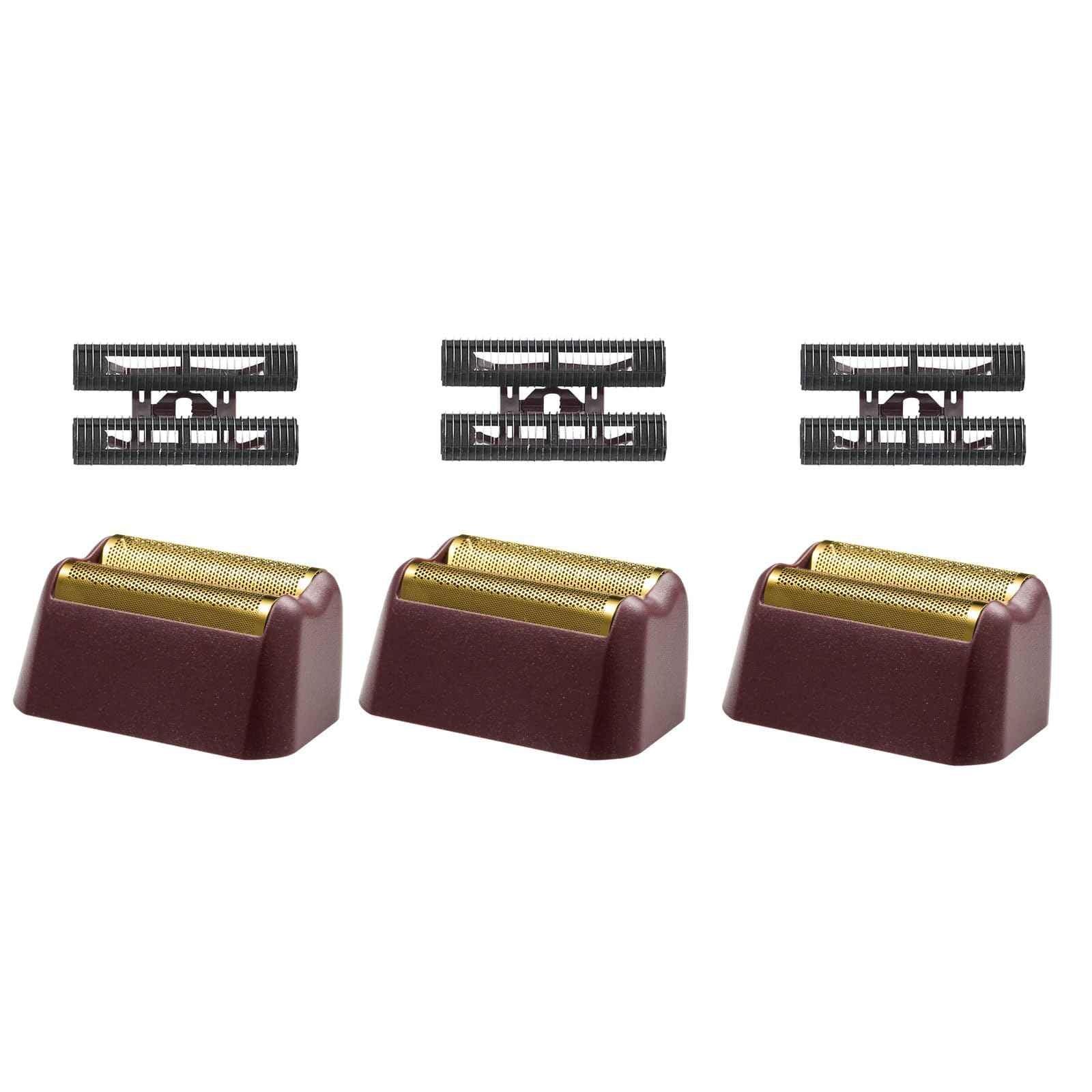 Pro 5 Star Series Finale Shaver Replacement Foil and Cutter Bar Assembly Compatible with wahl Shaver Model 7031-100/7043-100-For Men's Shaving- 3Pcs Red