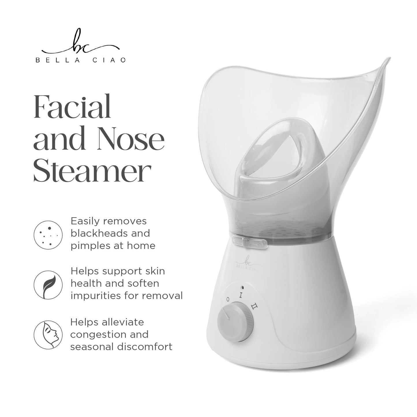 Bella Ciao 11-Piece Facial Steamer Set – Portable Face Steamer for Deep Cleaning, Hydration & Pore Care – Skincare Beauty Tool Kit for Women & Teens – Spa Gift for Home, Travel & Self-Care Routine