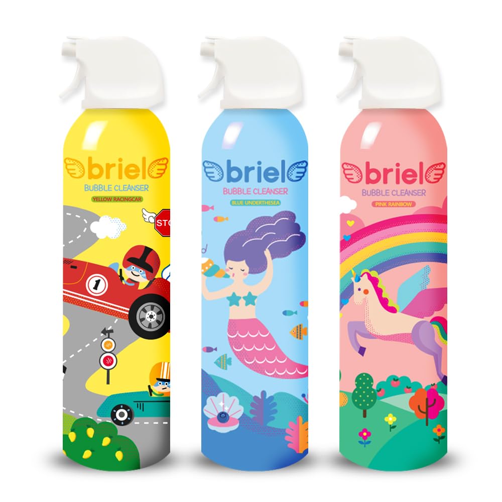 briel bubble cleanser 200ml 3type 300ml 6type Body Wash Foam Soap (blue_blueberry, 200ml / 1bottle)