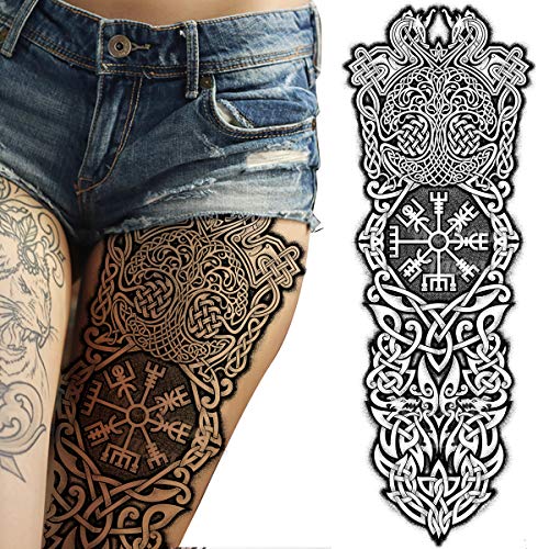 Viking Full Arm Temporary Tattoo Sticker - Waterproof