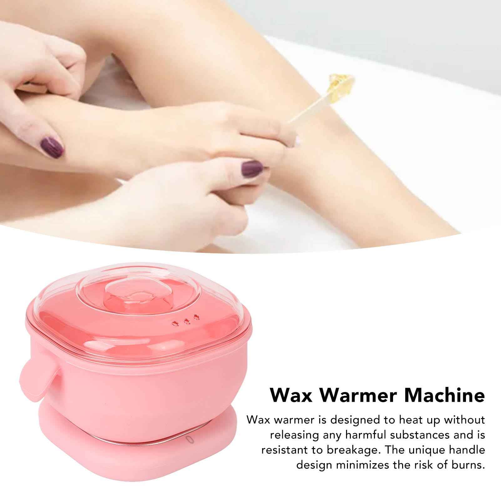 Electric Hot Wax Warmer Machine, 100W, 400ml Capacity, Easy to Clean, and, Versatile Usage with Food Grade Silicone Pot Liner, for Efficient Hair Removal