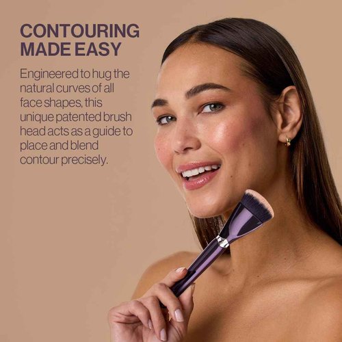 Anisa Beauty Crescent Contour Brush – Precision Contouring with Curved, Soft Synthetic Fibers for Flawless Application of Creams, Powders, and Bronzers
