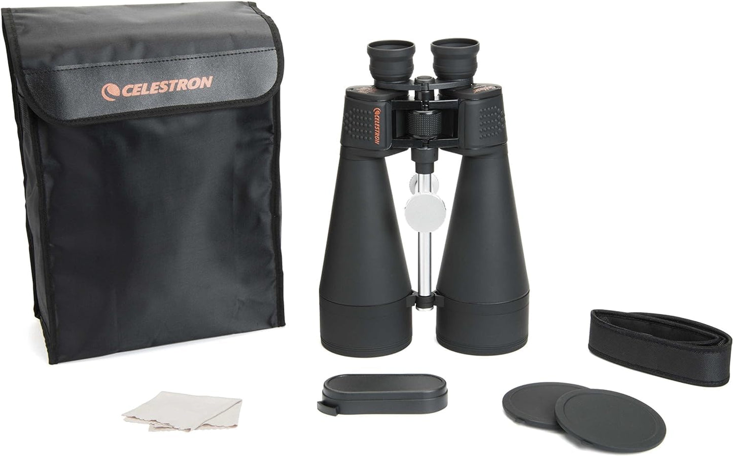 Celestron – SkyMaster 20X80 Astro Binoculars – Astronomy Binoculars with Deluxe Carrying Case – Powerful Binoculars – Ultra Sharp Focus & 93524 Roof and Porro Binocular Tripod Adapter, Black