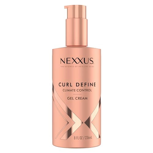Nexxus Climate Control Gel Cream Curl Define for Cashmere Curls, with StyleProtect Technology 8 oz