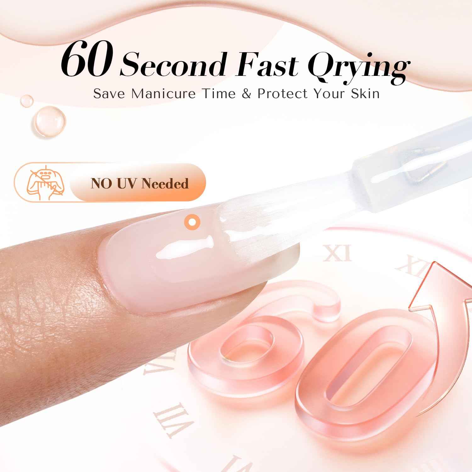 AZUREBEAUTY Dip Powder Liquid Set - 8Pcs 15ml/0.5oz Upgraded Bond, Base Coat, Activator & Top Coat | DIY Home Salon Necessary Tools