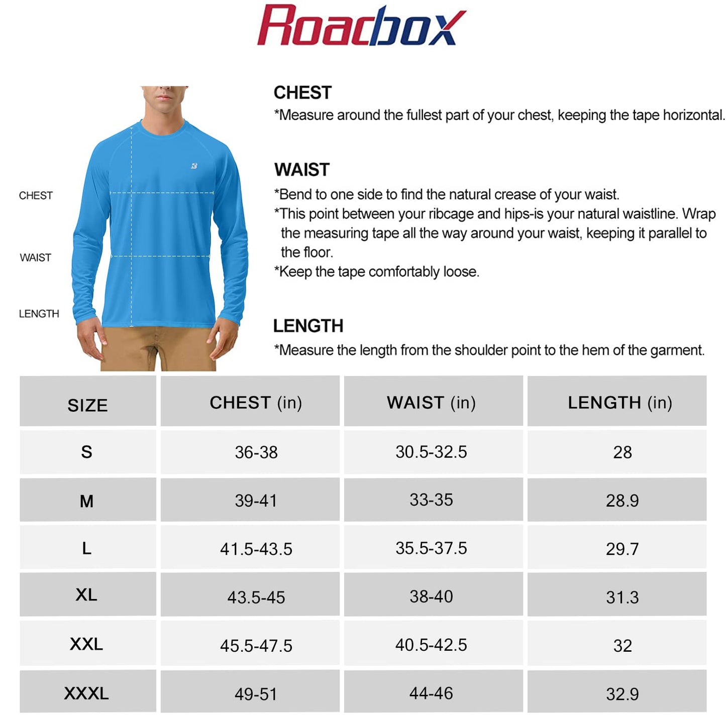 Roadbox Men's 2 Pack UV Sun Protection SPF UPF 50+ Long Sleeve Quick Dry Fishing Shirts Outdoor Rash Guard for Running Hiking Swimming