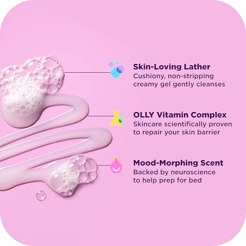 OLLY Body Wash Mixed Pack 4 Count to Restore Skin barrier & Hydrate skin 3 oz